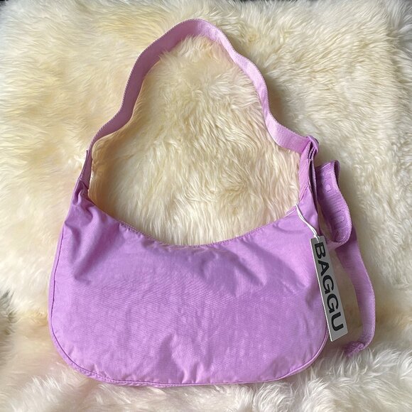 NWT Baggu Crescent Bag Medium - Peony - Picture 2 of 11
